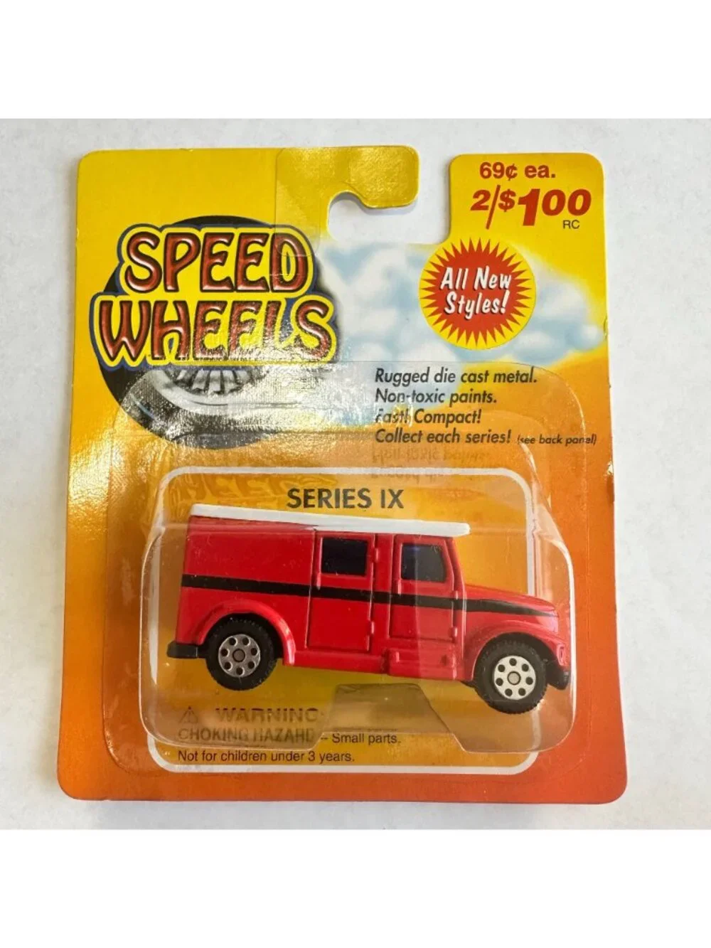 Maisto Speed Wheels 1:64 Construction Box Truck & Garbage Truck Lot of 6 on Card